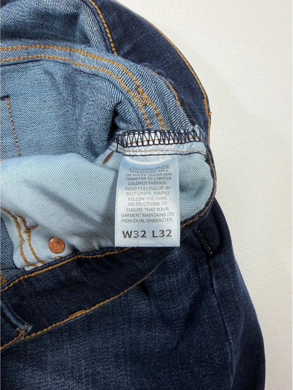 Lucky Brand Men’s Jeans 32x32 Blue Straight Fit Medium Wash Denim W32 L32
